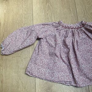 Bonpoint smocked blouse for baby or toddler